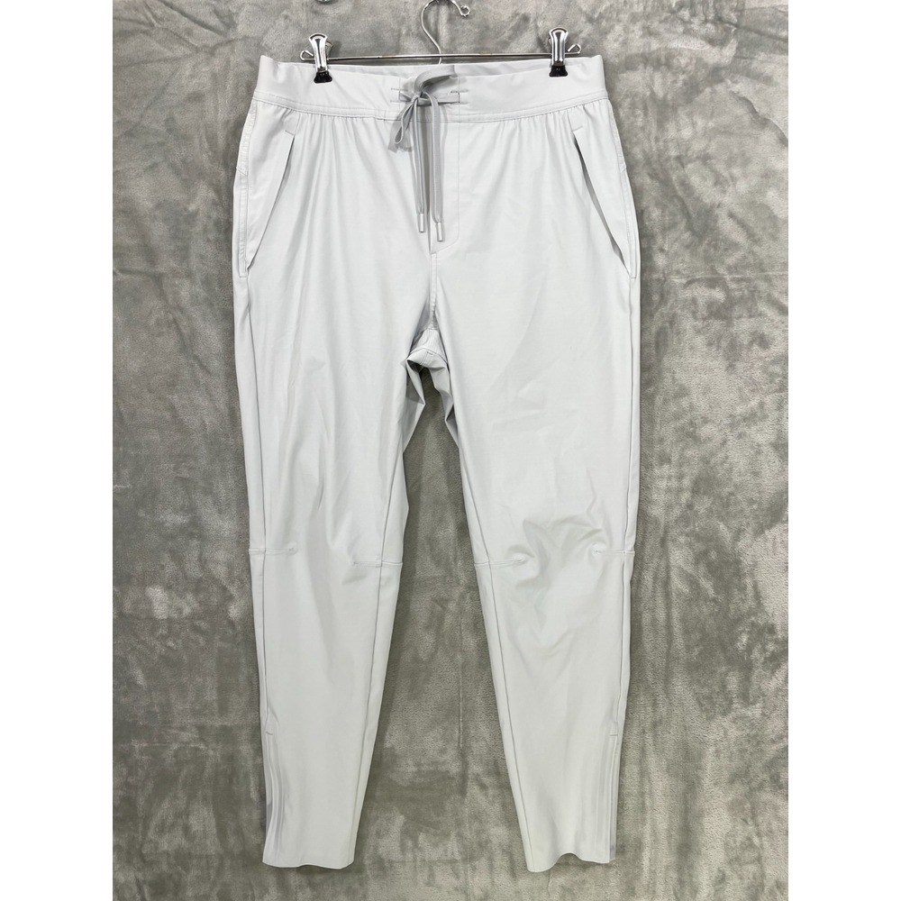 Ten Thousand Interval Pant Men's Sz M Joggers Zip Ankle Performance Silver Gray